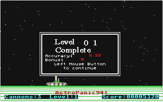 AstroPanic 94! atari screenshot